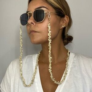 Seas Shell sunglasses chain hole & mask chain holder